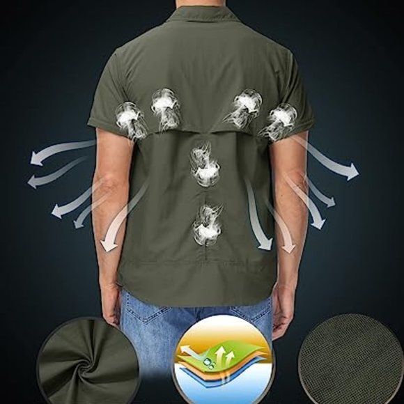 Convertible Long Sleeve Shirt - Picture 3 of 8